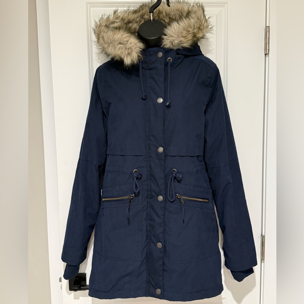 Aeropostale Faux Fur Trim Jacket